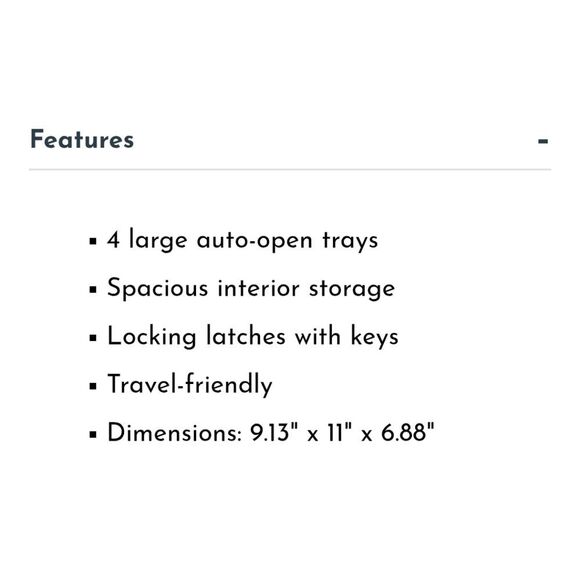 Caboodles Make Me Over Black Lace Traincase - Picture 9 of 14